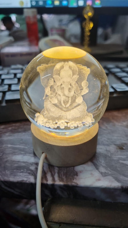 Ganesh Crystal LED Lamp Cosh On Delivery and free shipping available 🇮🇳